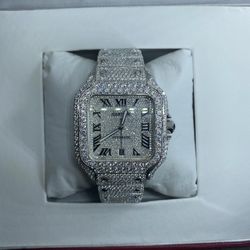 Moissanite cartier watch