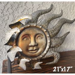 Metal Sun With Blown Rays