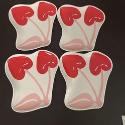 Cherry plate set of 4 for $5