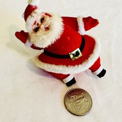 vintage santa Christmas ornament
