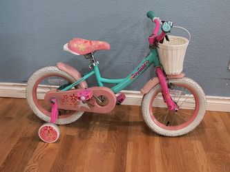 14" Joystar kids bike with training wheels and basket