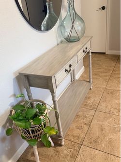 Grey Console Table
