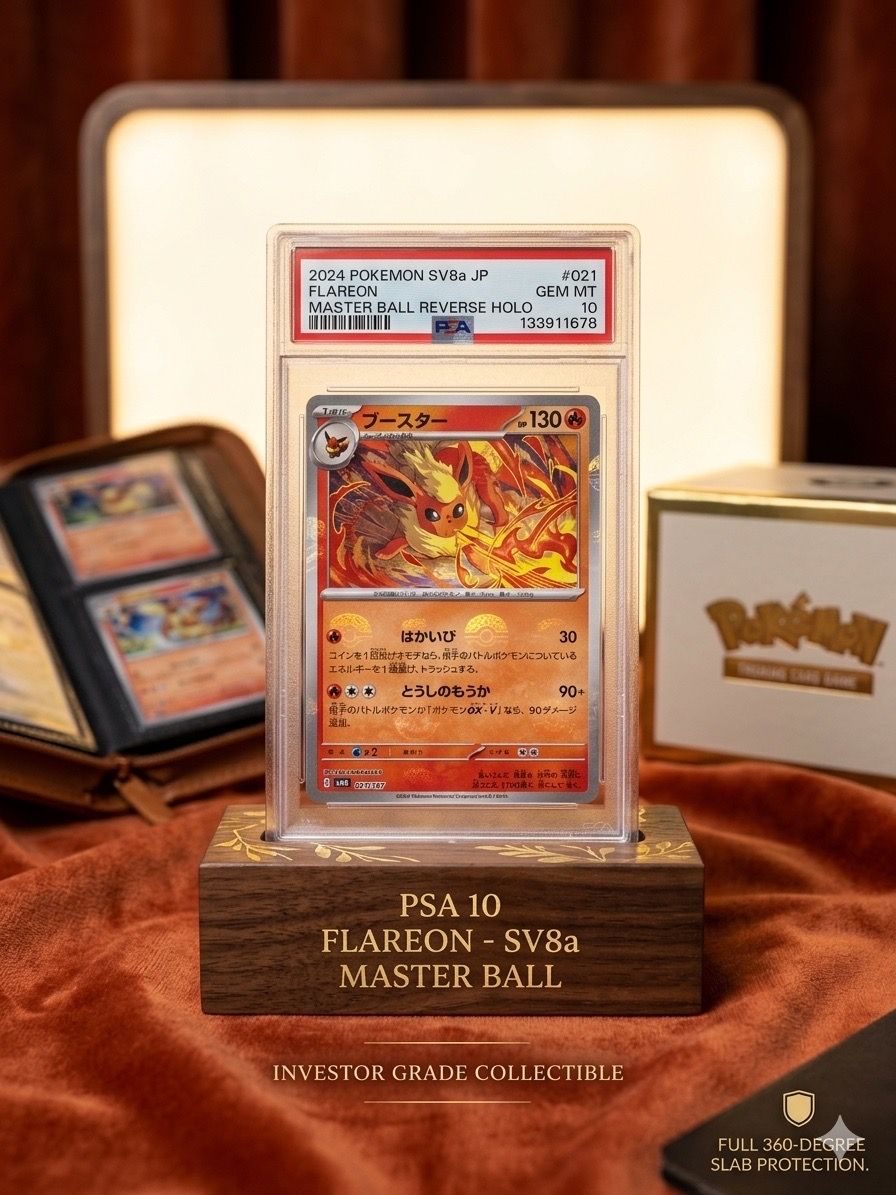 PSA 10 Flareon 021/187 Master Ball Pattern Holo 2024 Pokemon SV8a JP