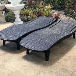 Keter Pacific Rattan Outdoor Adjustable Sun Lounger Reclining Backrest, Black