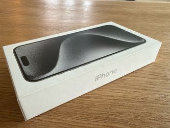 BOX and CABLE ONLY: Apple iPhone 15 Pro Max Empty Box + Official USB-C Cable (White Titanium, 256GB)
