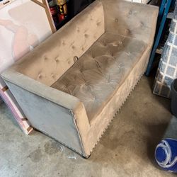 Small Couch & Ottoman 