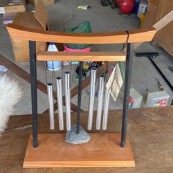 pendulum chime by woodstock chimes made By cherry wood