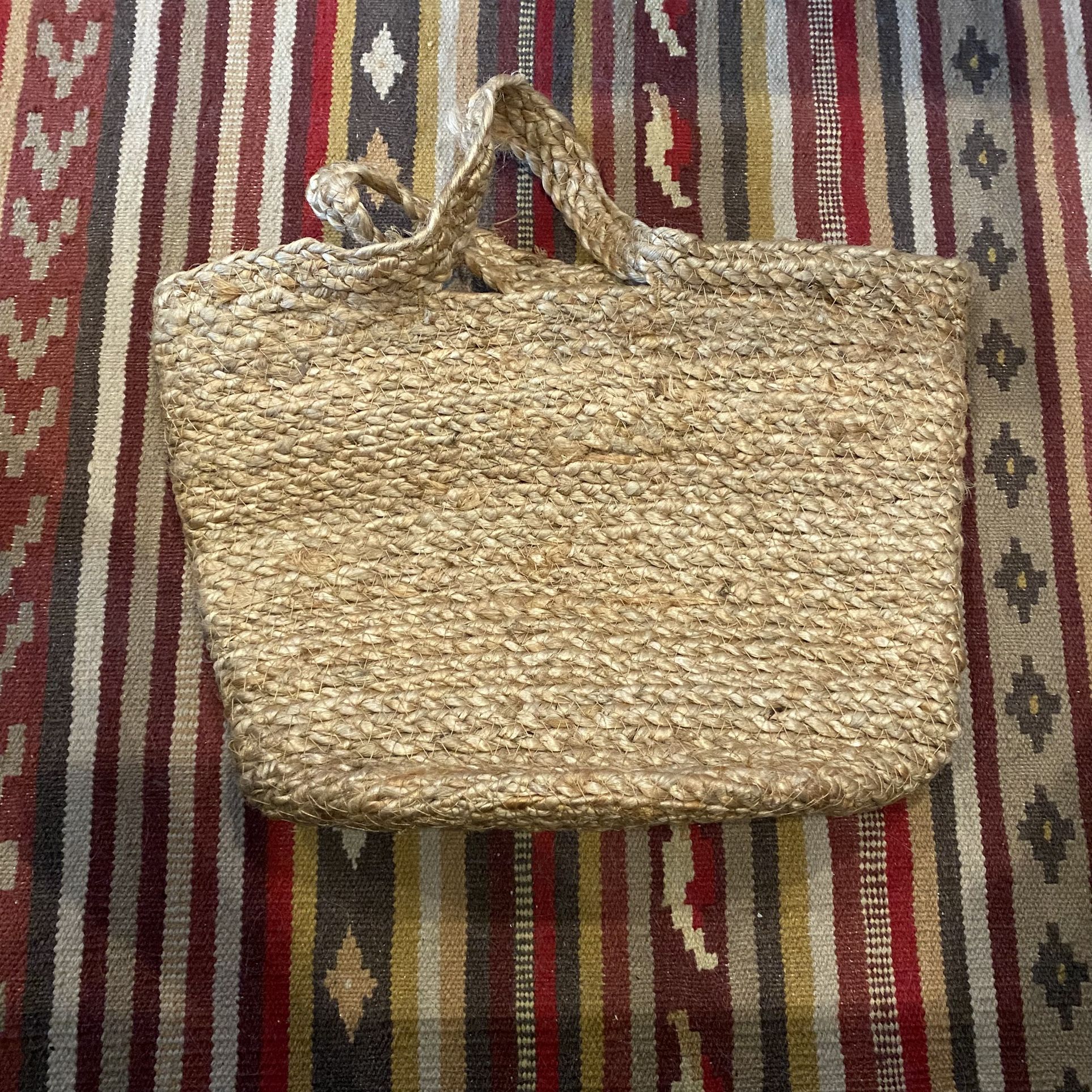 IKEA TOLKNING Hanging basket, jute