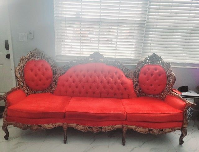 Vintage Red Furniture From Spain