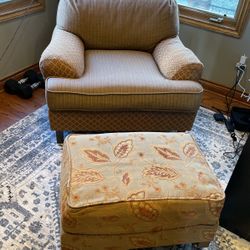 Single Couch Chair With Footrest