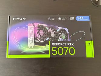 PNY RTX 5070 EPIC-X RGB OC NEW Triple-Fan NVIDIA GeForce Graphics Card