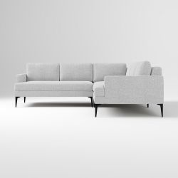 West Elm Andes L-Shaped Sectional – Frost Gray Twill