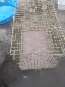 homie Pet cage  gold tone color