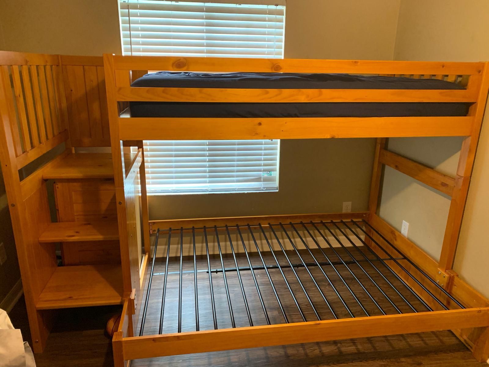 Used triple full bunk bed in good condition