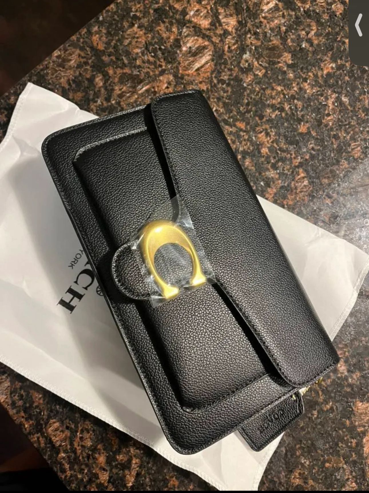 Coach Tabby Bag Black And Gold 