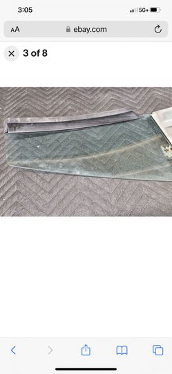 1983-93 Ford Foxbody Mustang Convertible Rear Quarter Window Glass Driver Side