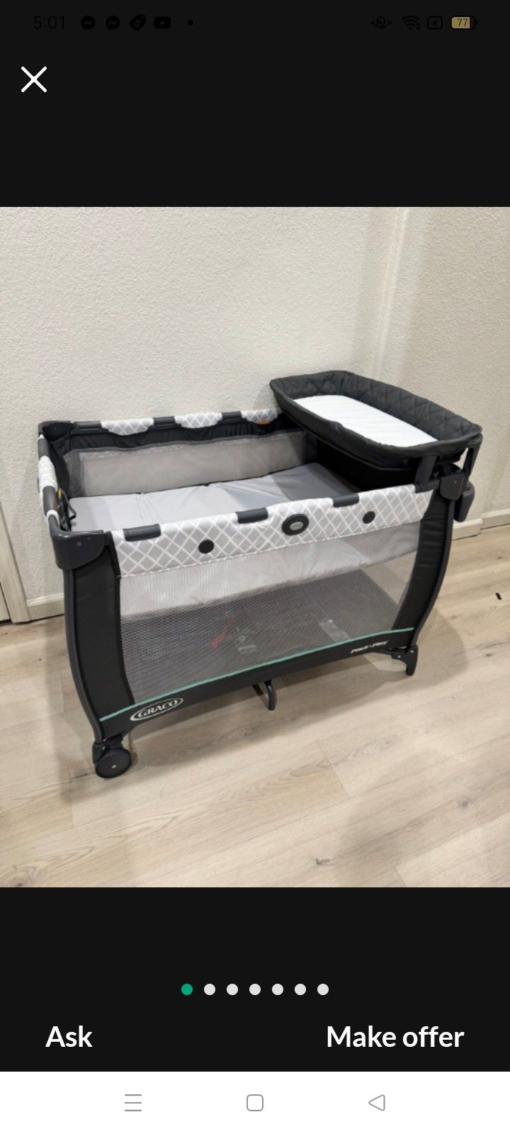 Baby Pack N Play With All Attachments 