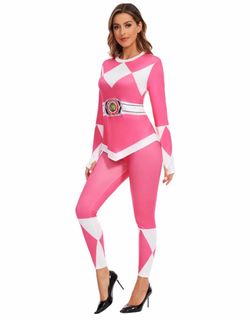 Pink Power Ranger Women's Costume Jumpsuit