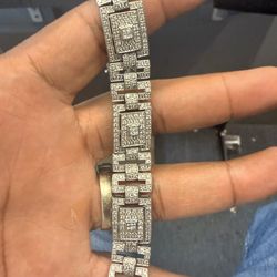 14KT White Gold Bracelet W/ Diamonds 34170-1