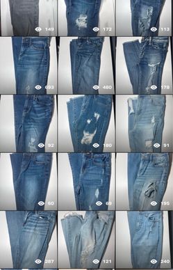 Bulk of Distressed Jeans. 0, 1, 24. Fashion Nova Hollister American Eagle