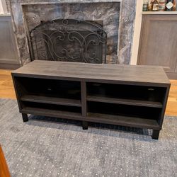 Black TV stand