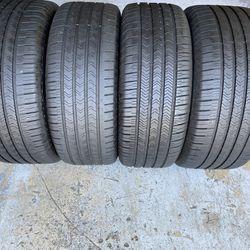 Four Tires Two 255/45/20 And Two 285/40/20 Goodyear Eagle Sport Runflats With 70-85% Left Excellent Set 