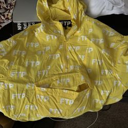FTP Yellow Windbreaker Size Large 