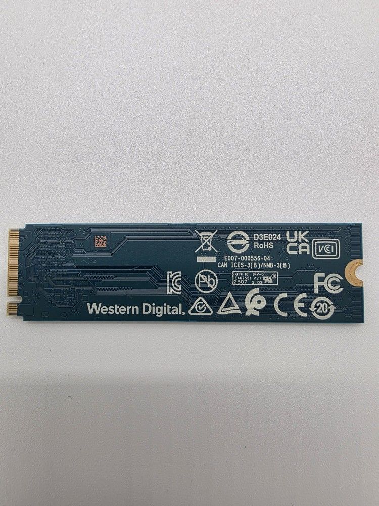 Western Digital 2TB NVMe M.2 Solid State Drive