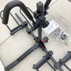 New in Box $115 Heavy-Duty (2 Bike Rack) Wobble Free Tilt Electric Bicycle Carrier 160 lbs Max, 2” Hitch