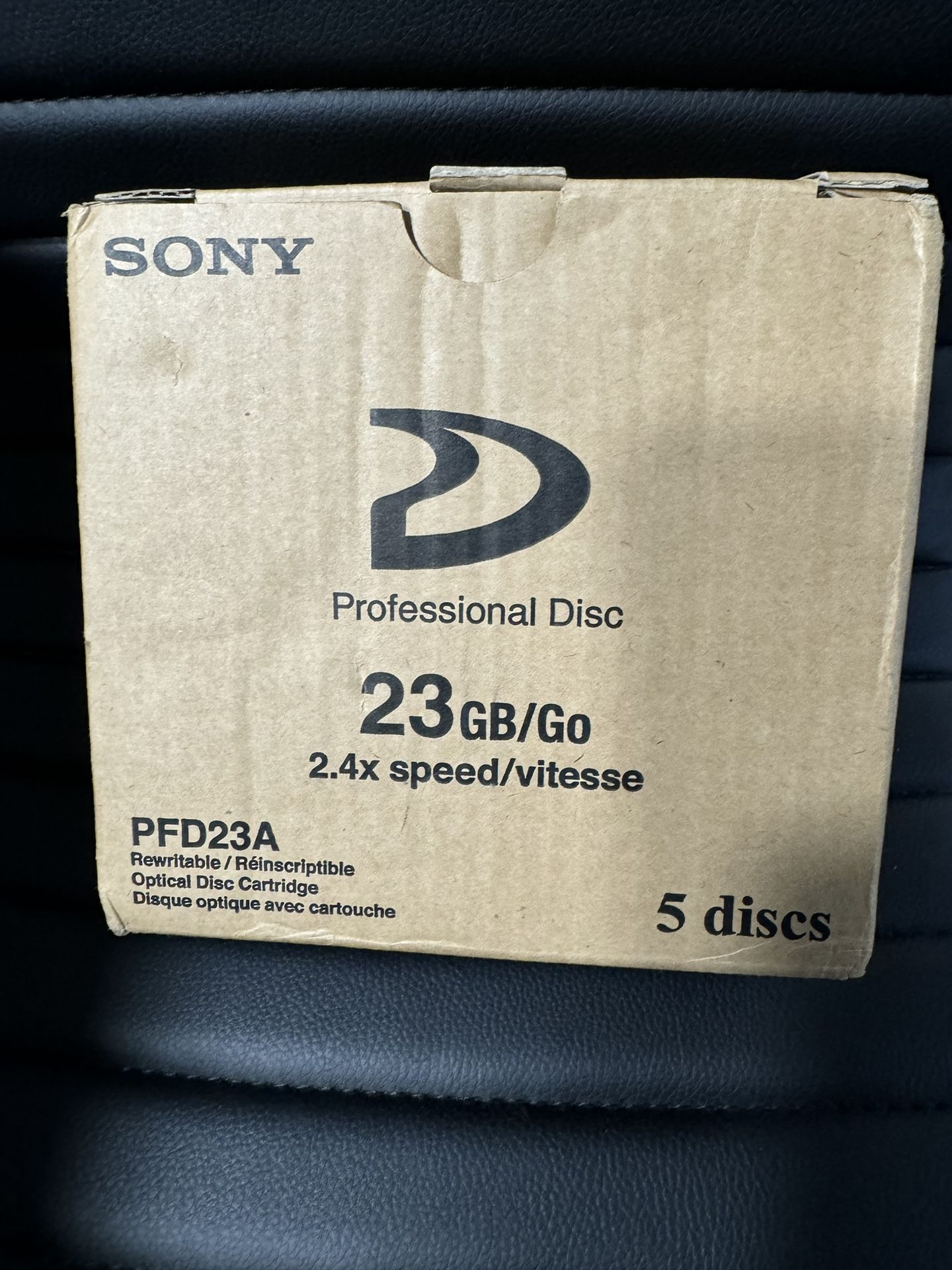 LOT of 5x Sony PFD23A XDCAM PROFESSIONAL DISC (23GB) =NEW=