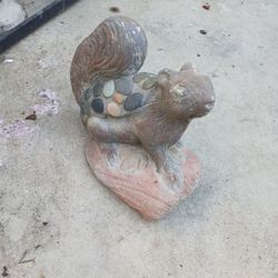 All Concrete Squirrel 1 Foot Tall And Round