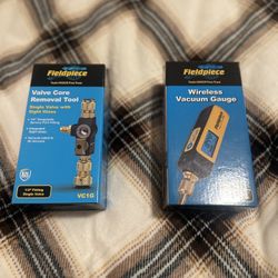 Fieldpiece valve core removal and wireless vacuum gauge