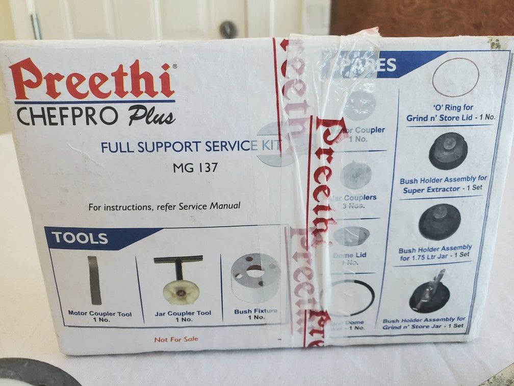 Preethi Chefpro Plus - Full Support Service Kit MG 137