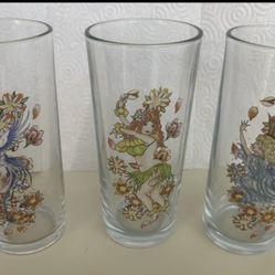 Ed Hardy  Fairy Hi Ball Glasses Set Of 3 For $5
