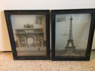 2 8x10 Paris themed pictures