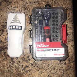 Stud Finder & 40 Piece Ratchet & Bit Set
