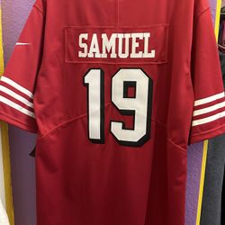 nike red and white  deebo Jersey