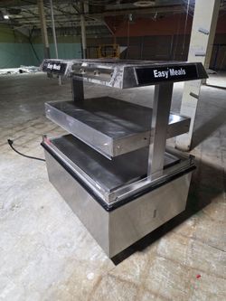 HARDT Commercial Island Zone 4 Hot Food Display Case / Deli Chicken Warmer 208V - Perfect Condition!