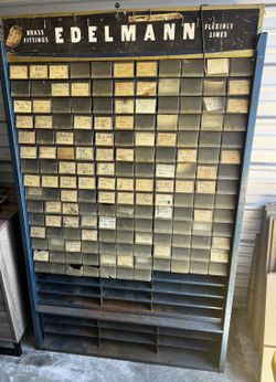 Vintage Edelmann Automotive Parts Display Cabinet – 100+ Drawers