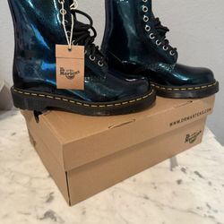 Dr. Martens Sparkle Teal Boot