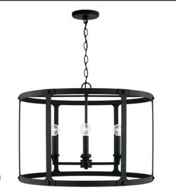 Capital Lighting Brennen 4 Light 25" Wide Drum Chandelier