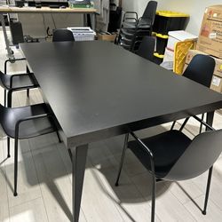 Large modern  Black Dining/conference Table 