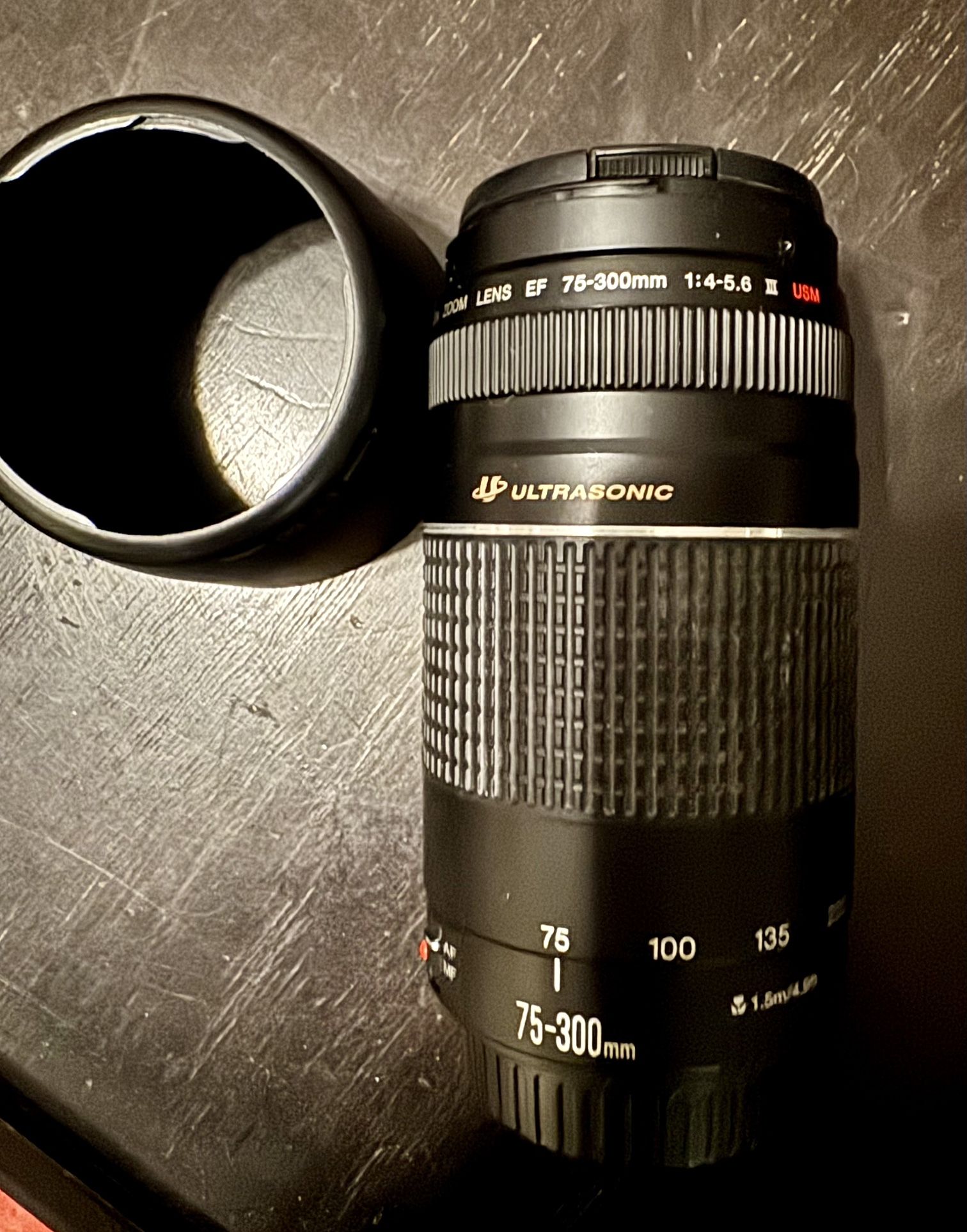 Canon EF 75-300mm F/4-5.6 III Telephoto Zoom Lense