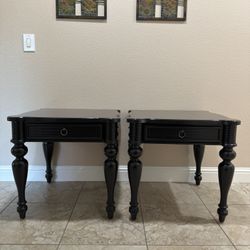 Crate & Barrel End Tables W/ Drawers 