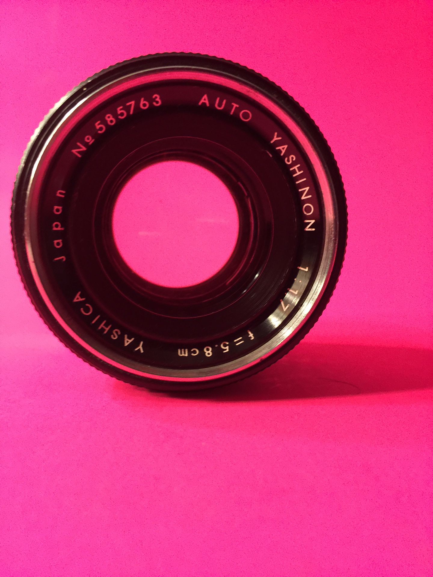 Yashinon 5.8cm 1.7 lens