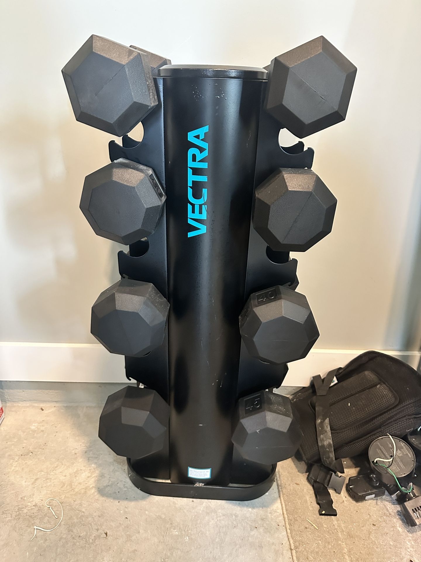 400lb Rubber Hex Dumbbell