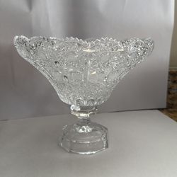 HEAVY LEAD CRYSTAL SUNBURST BOWL