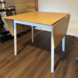 IKEA IKEA PS 2012 Drop-leaf table, bamboo/white for Sale in Los