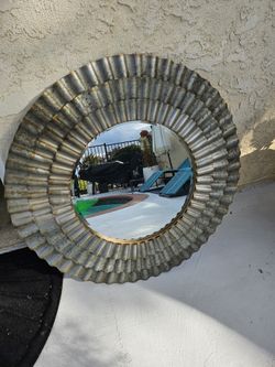 Silver/Champagne Brass Mirror