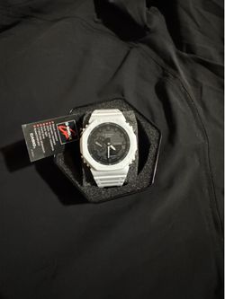 GShock (All White,Black Face